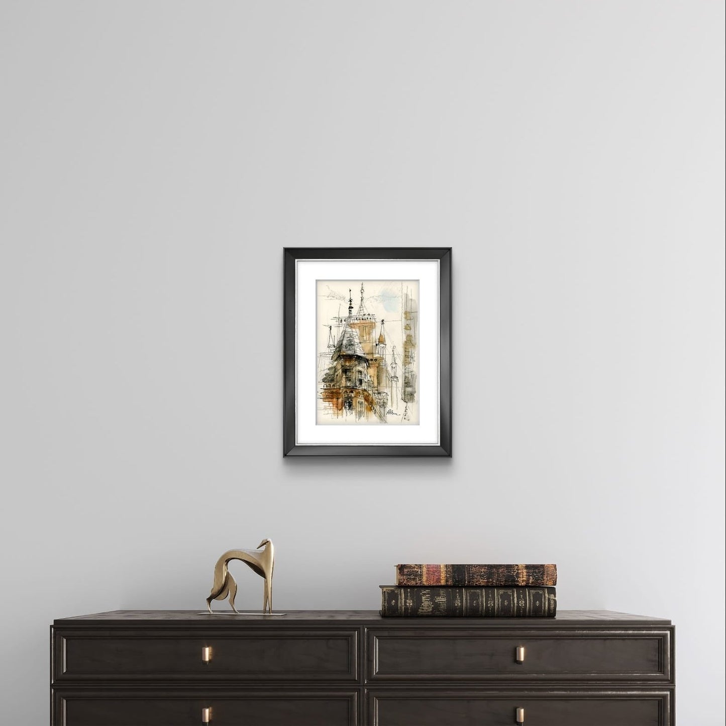 ORIGINAL ARTWORK - Gonville and Caius College, University of Cambridge, UK