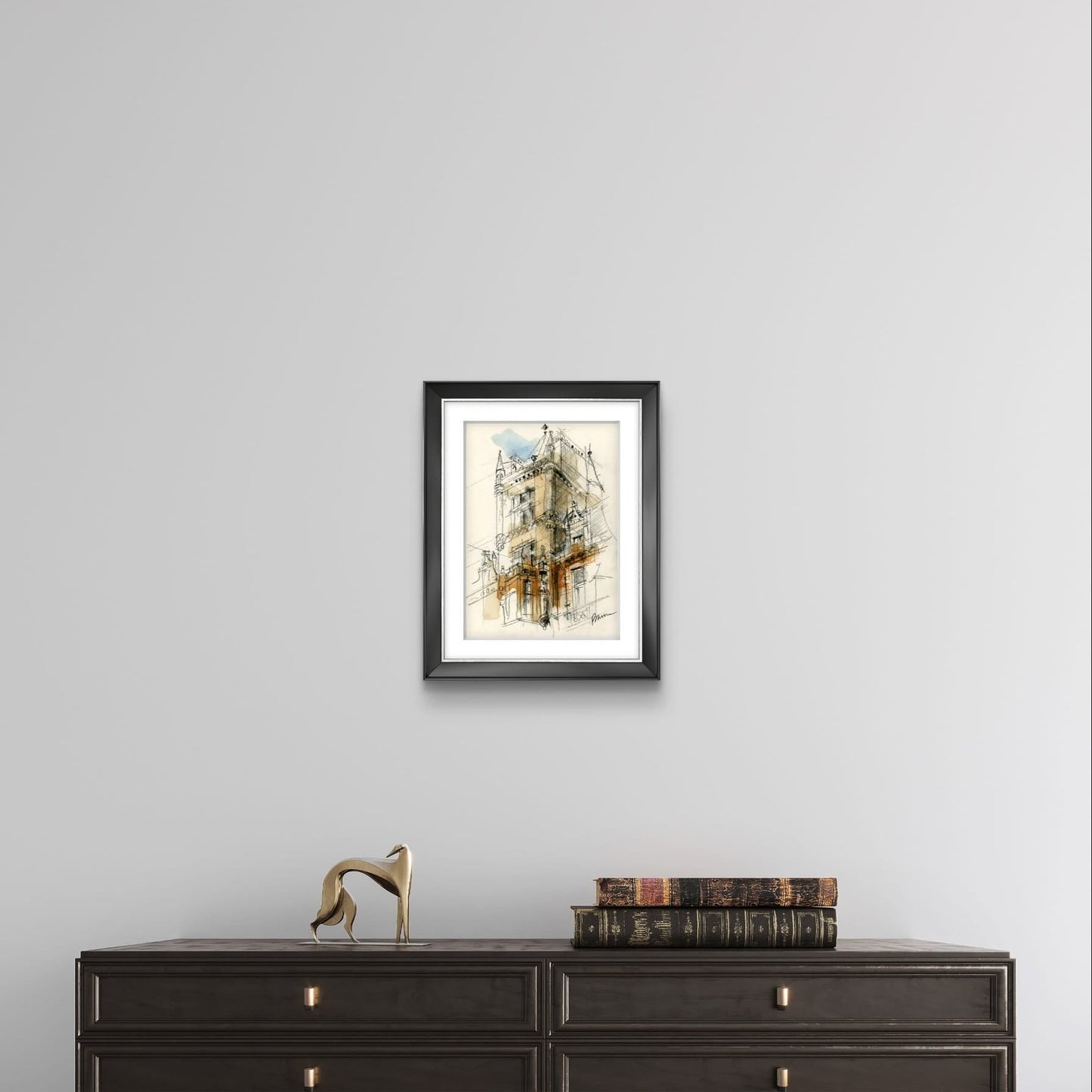 ORIGINAL ARTWORK - Gonville and Caius College, University of Cambridge, UK