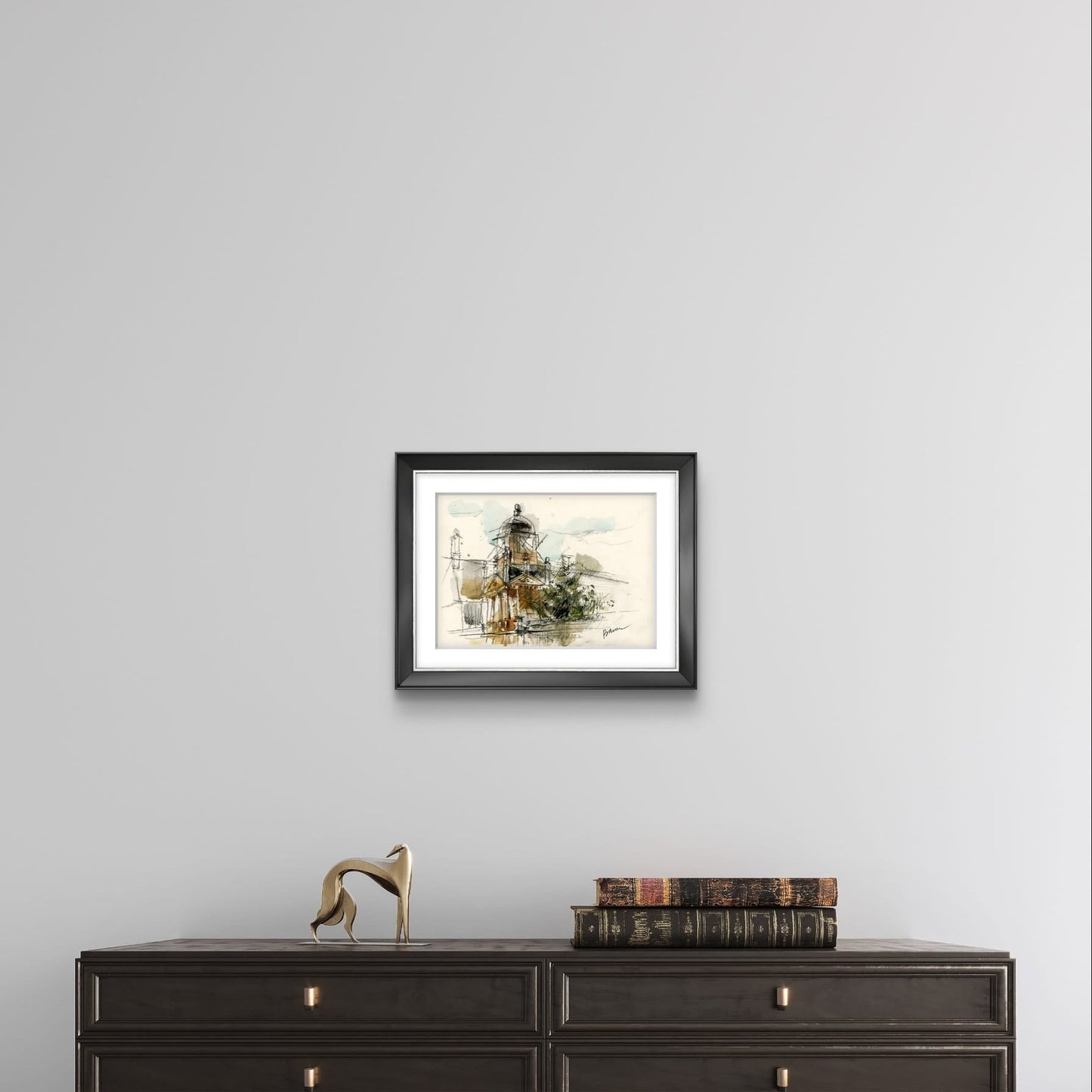 ORIGINAL ARTWORK - Gonville and Caius College, University of Cambridge, UK