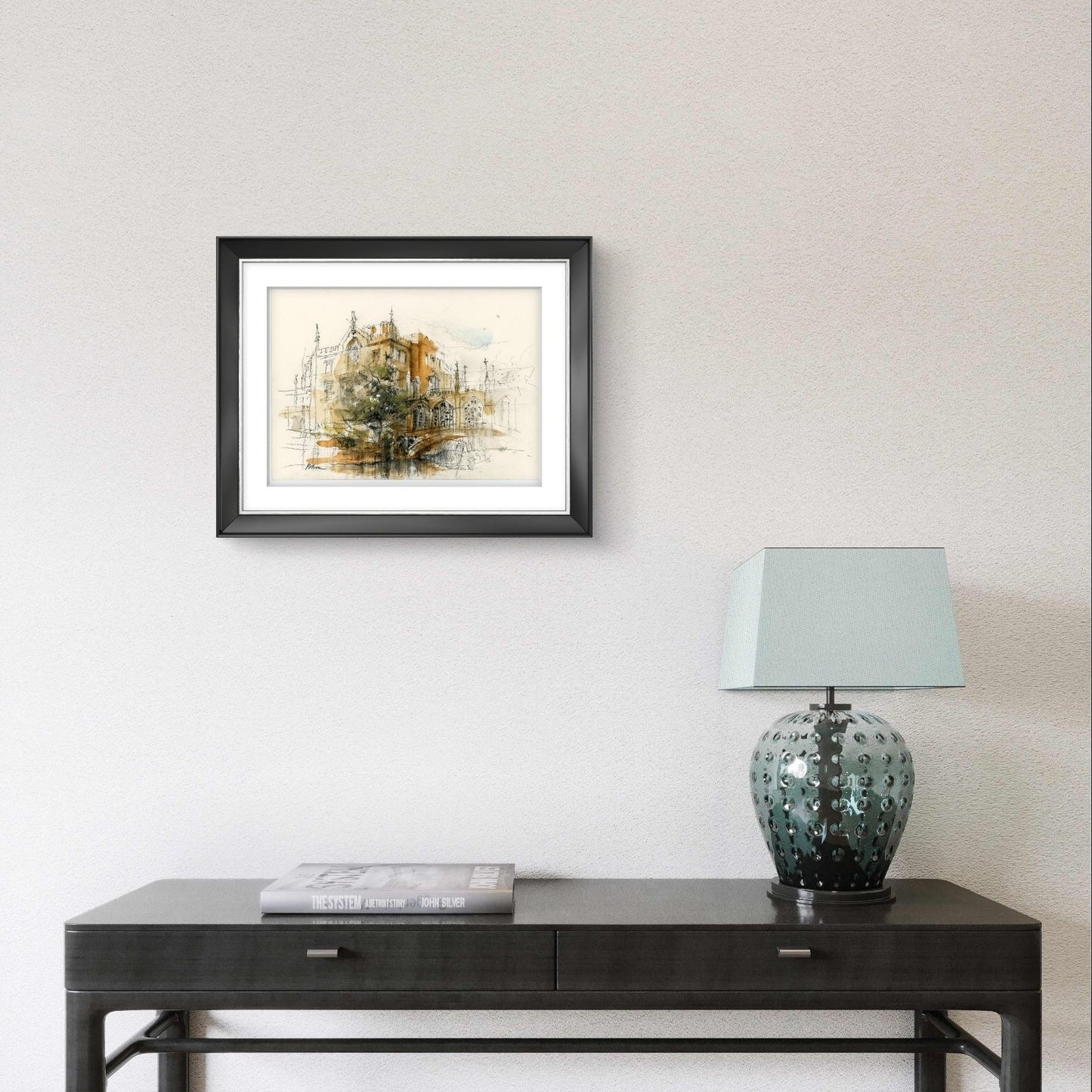 ORIGINAL ARTWORK - St John's College, University of Cambridge, UK (Bridge of Sights)