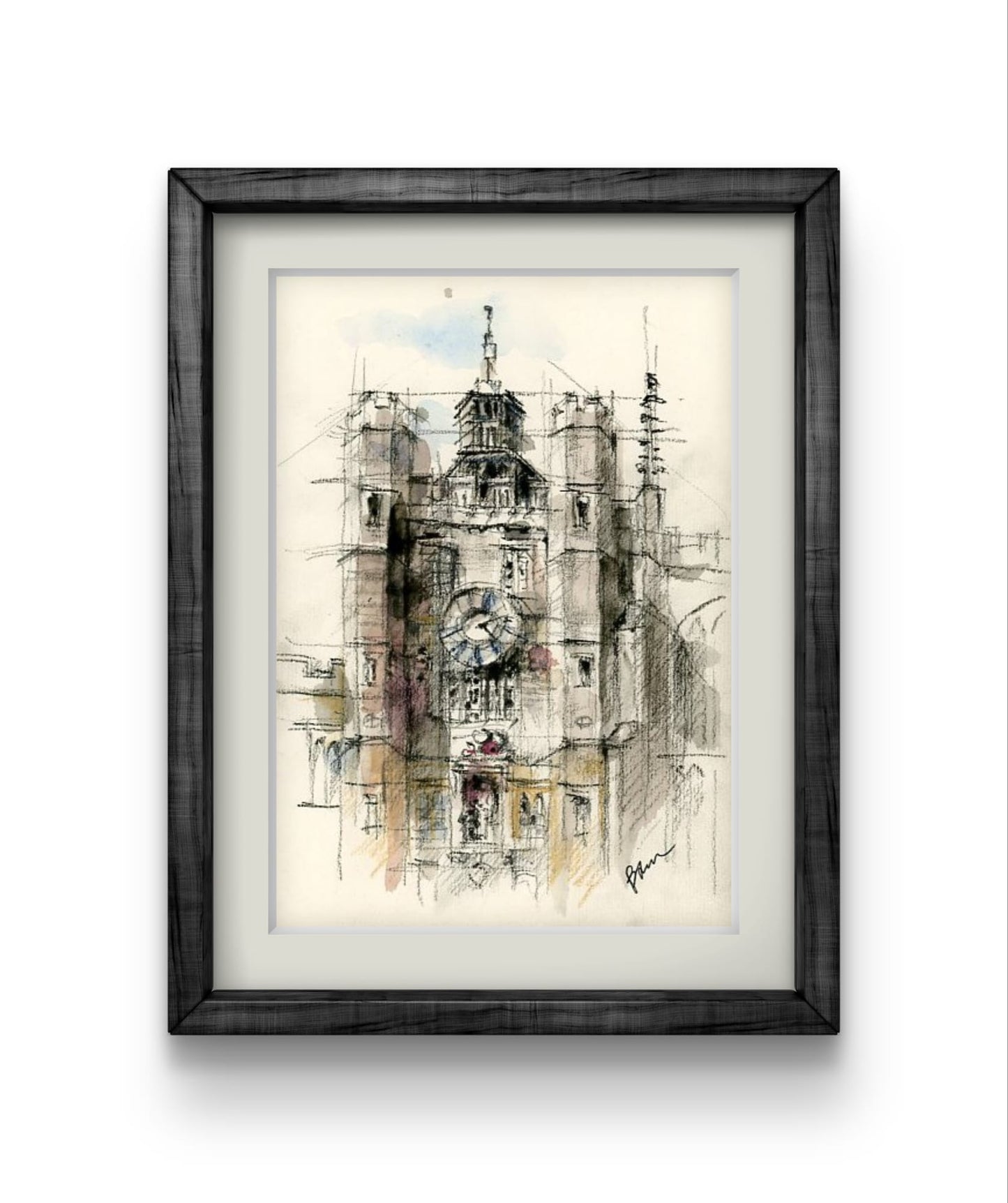 ORIGINAL ARTWORK - Trinity College, University of Cambridge, UK