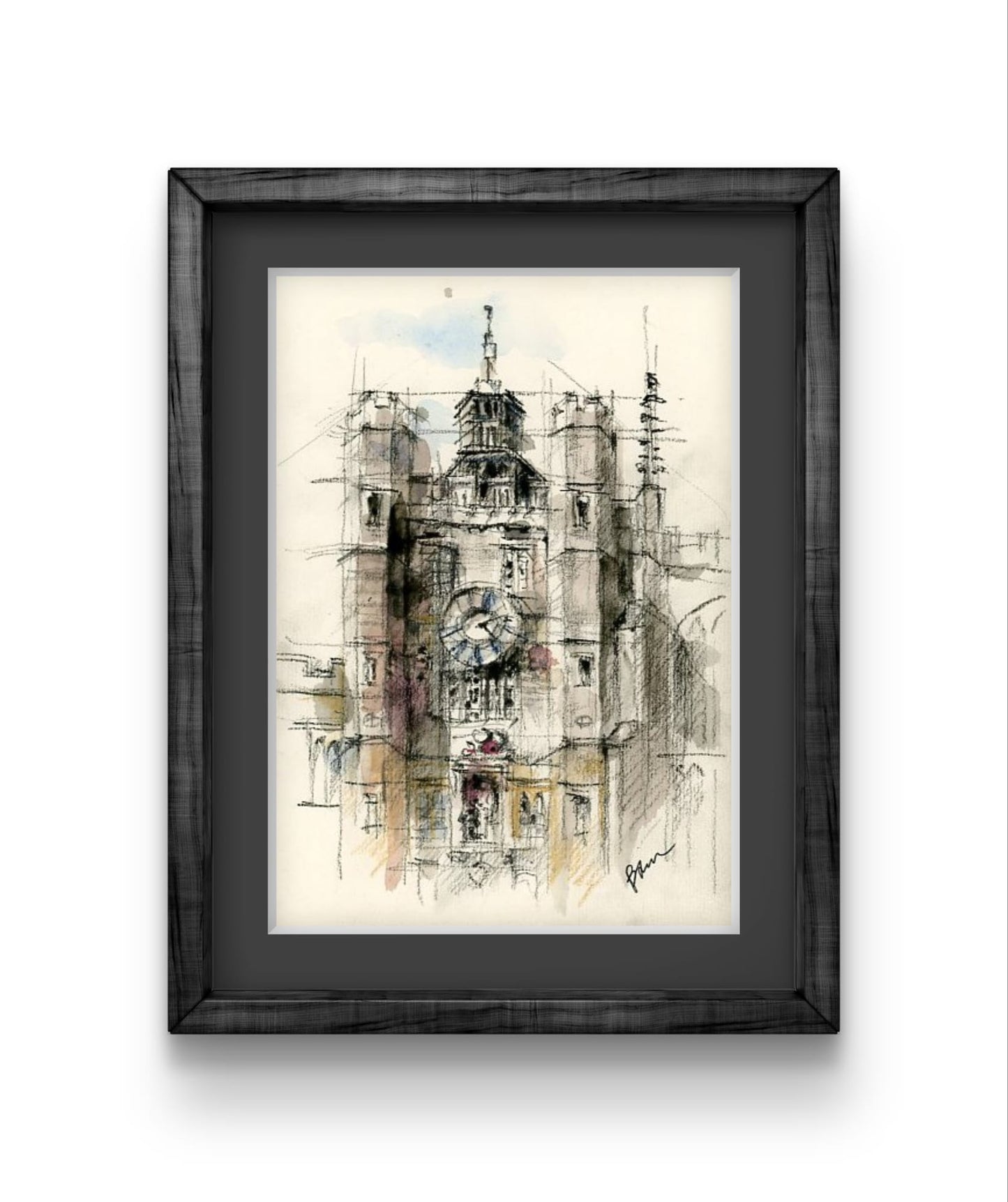 ORIGINAL ARTWORK - Trinity College, University of Cambridge, UK