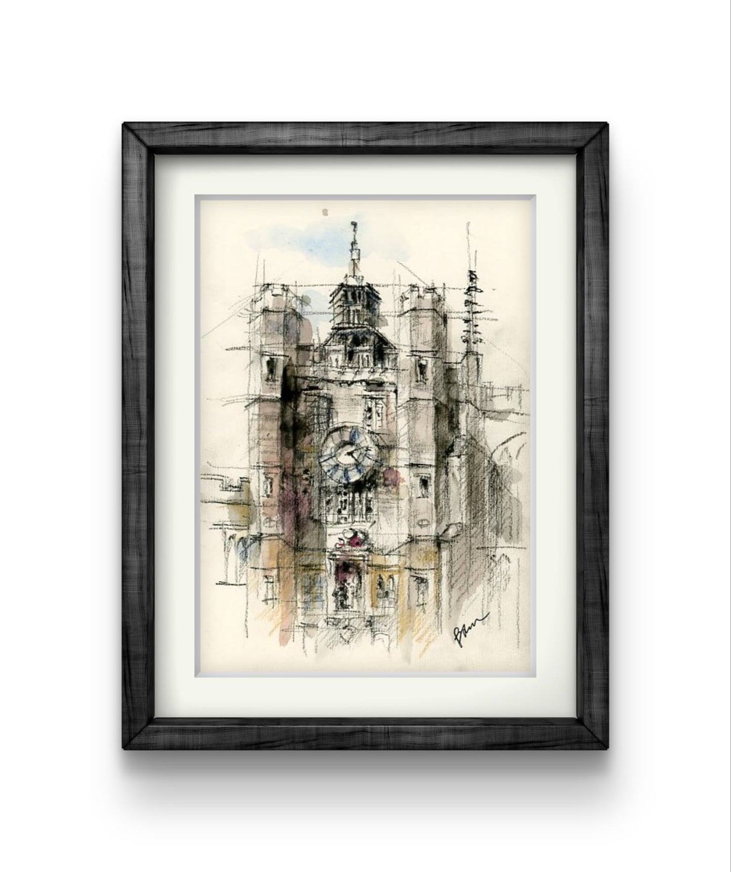 ORIGINAL ARTWORK - Trinity College, University of Cambridge, UK